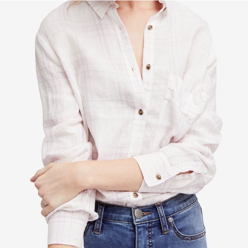 Free People linen shirt